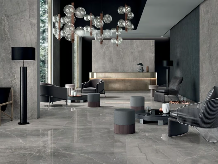 GRAY MARBLE - Laminated stoneware wall/floor tiles with marble effect _ LEA CERAMICHE